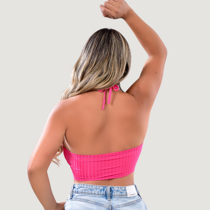 Tank Top with Adjustable Neck Ties