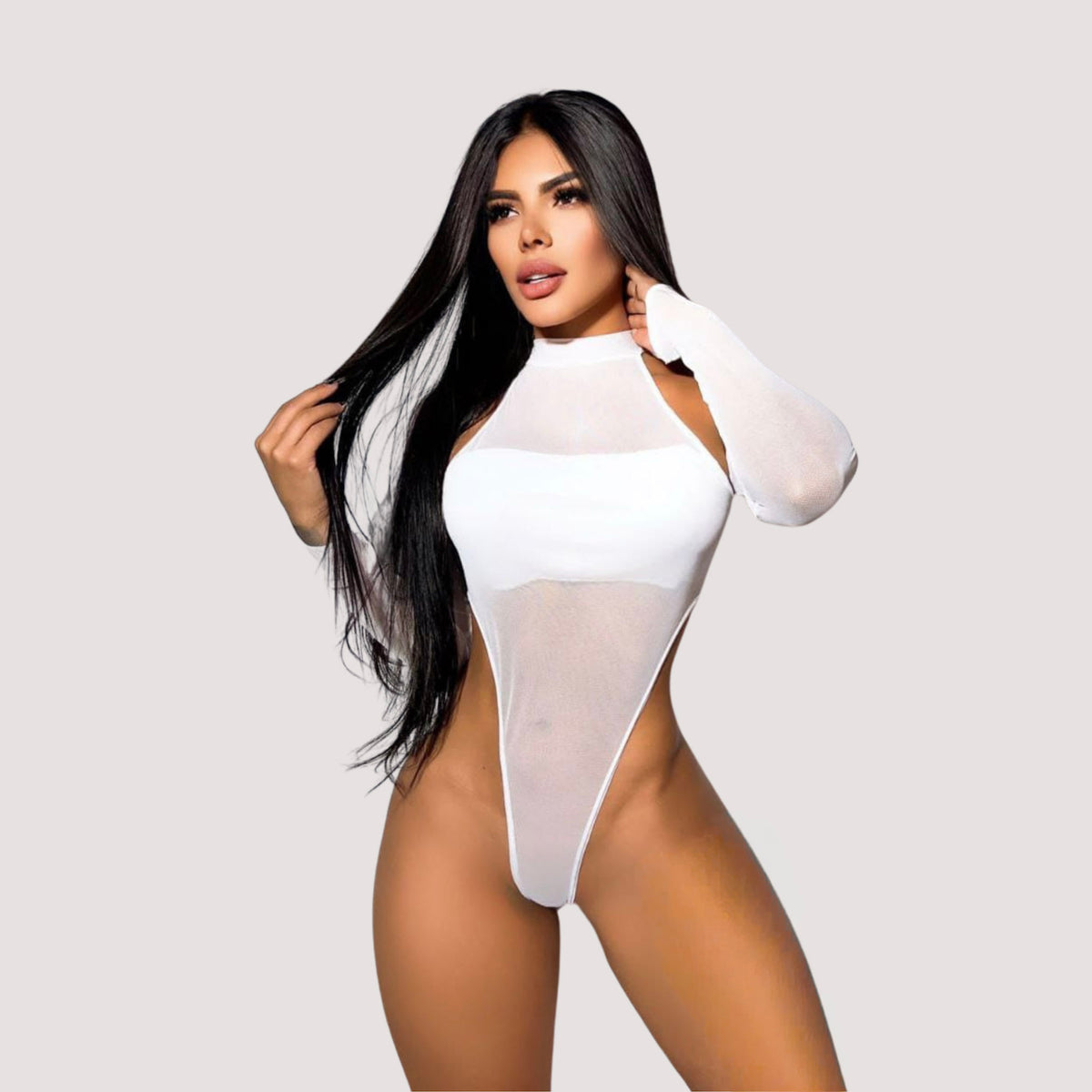 Mesh Bodysuit - High Cut Design