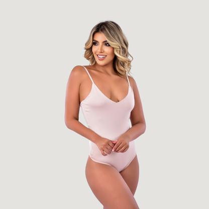 Basic Bodysuit - Double-Layer Front - Saida Fashion 