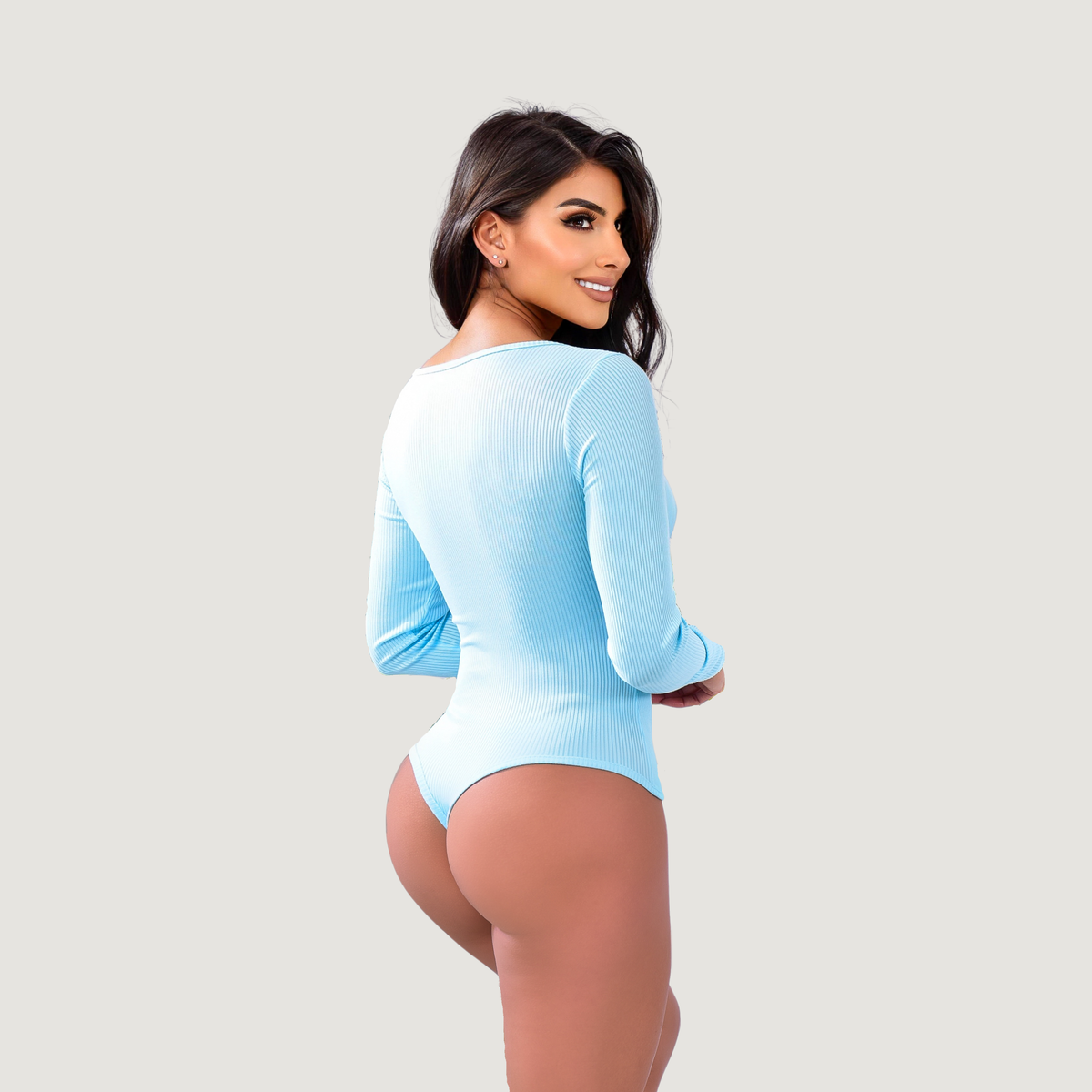 Women's Bodysuit Long Sleeve - Essential - Saida Fashion 