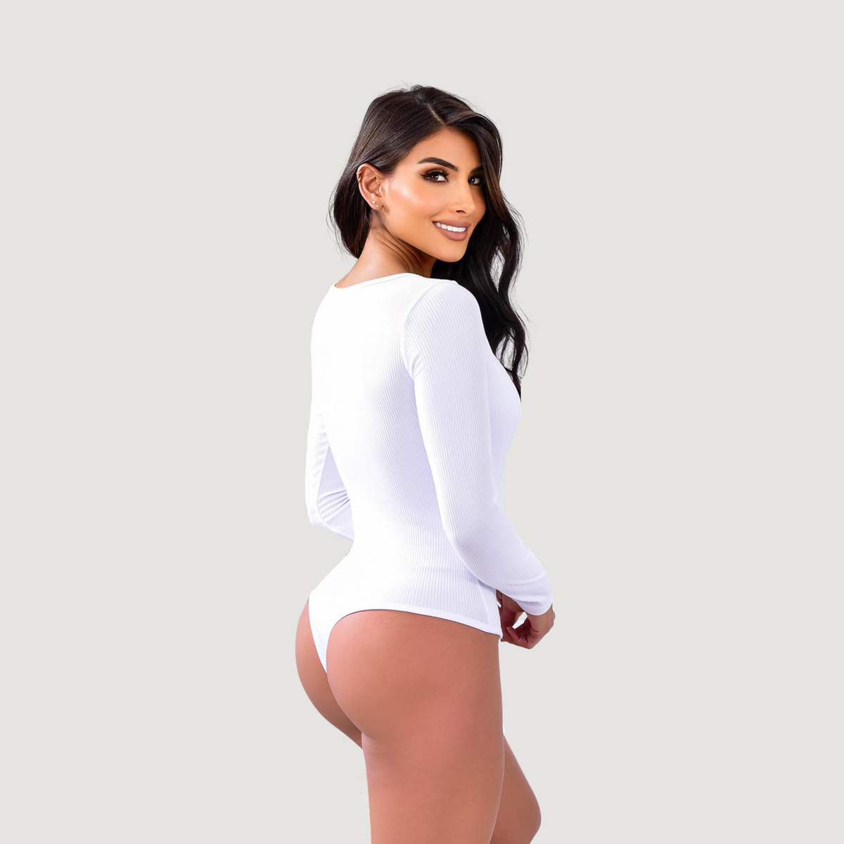 Women's Bodysuit Long Sleeve - Essential - Saida Fashion 