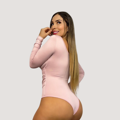 Thong Bodysuit with Long Sleeves