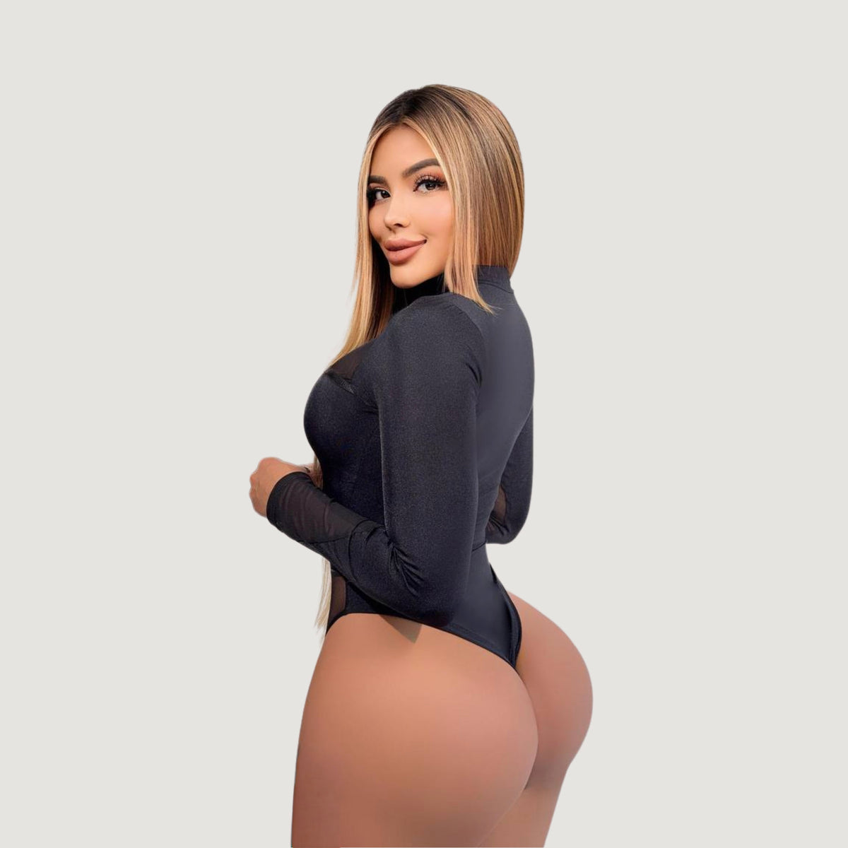 Sexy High Cut Sheer Bodysuit..