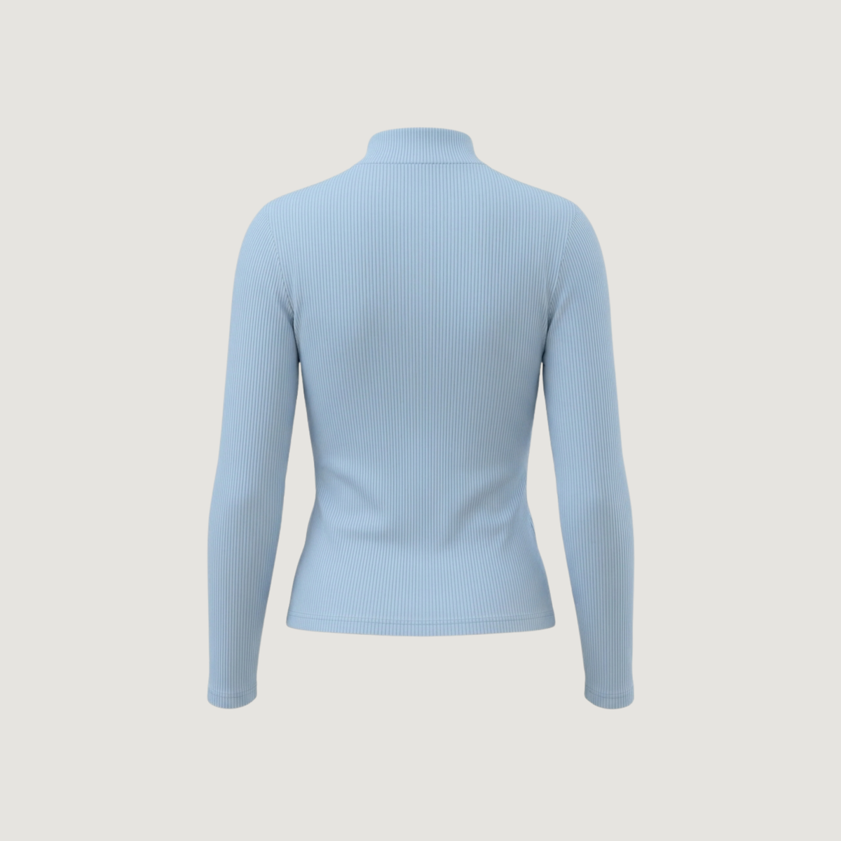 Chic Moc-Neck Keyhole Top