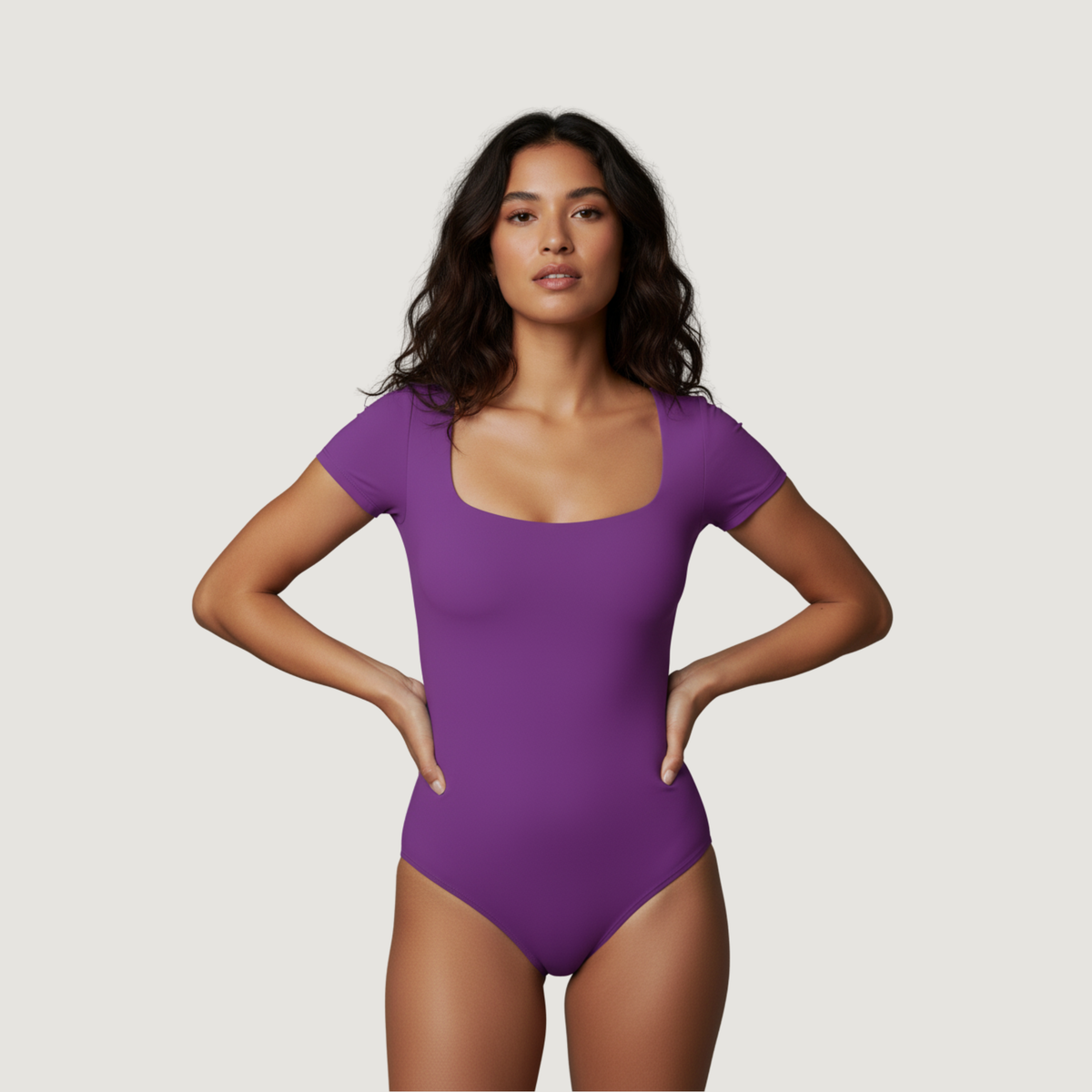 Basics Bodysuit For Work - Square Neck Fit