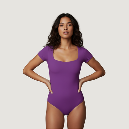 Basics Bodysuit For Work - Square Neck Fit