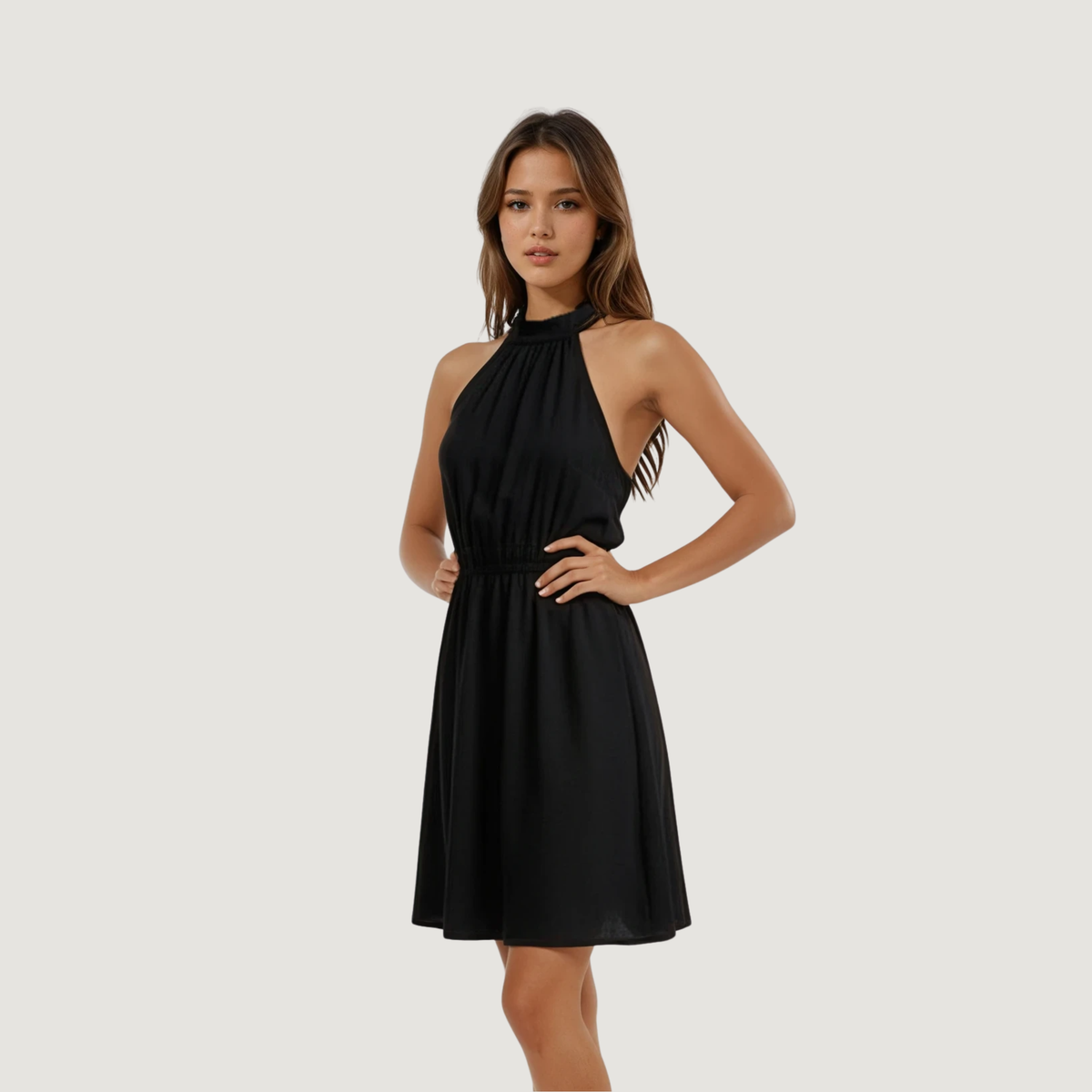 Fashion Dresses with Halter Neckline