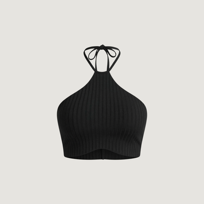 Tank Top with Adjustable Neck Ties