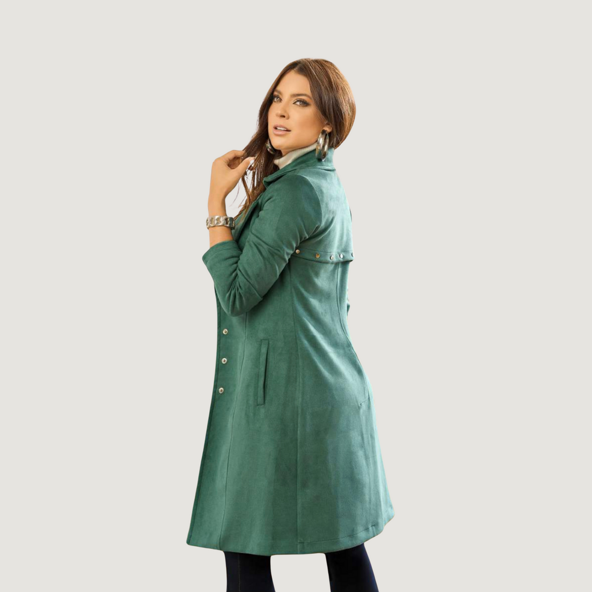 Stylish Winter Coats with Cozy Suede..