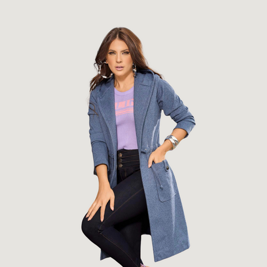 Gabardina con cintura ajustable
