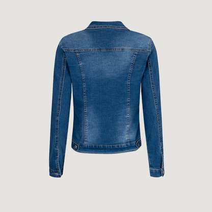 Denim Jeans Jacket with Slim Fit Design