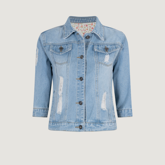 Jean Jacket with 3/4 Sleeves..