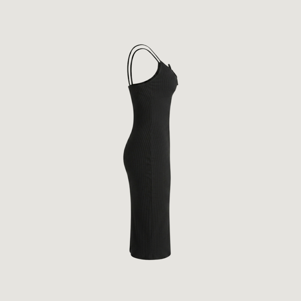 Stretchy Keyhole Midi Dress