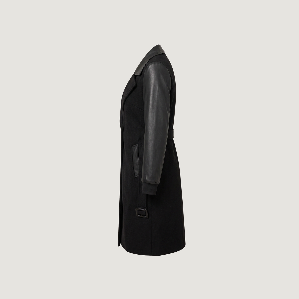 Women’s Black Coats with Stretch Fabric