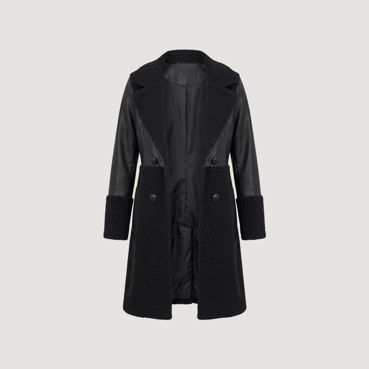 Women’s Black Coats with Stretch Fabric