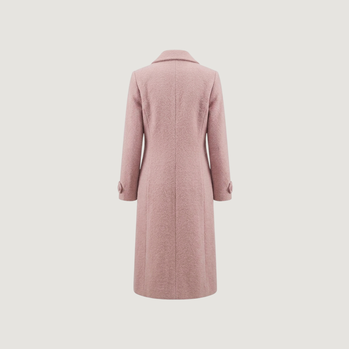 Wool Blend Maxi Trench Coat - Open Front Duster with Pockets