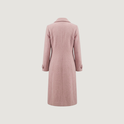 Wool Blend Maxi Trench Coat - Open Front Duster with Pockets