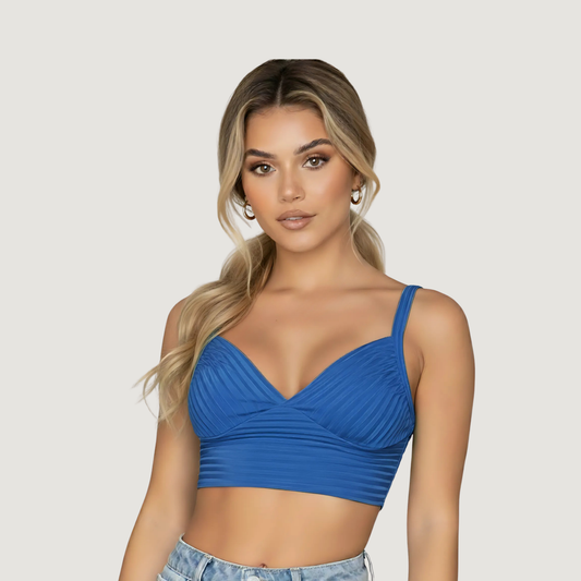 Low-Cut Tank Top with Thick Straps..