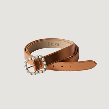 Chic Pearl Buckle Women’s Belt