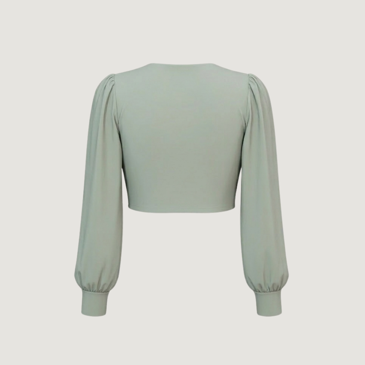 Bishop Sleeve Sweetheart Crop