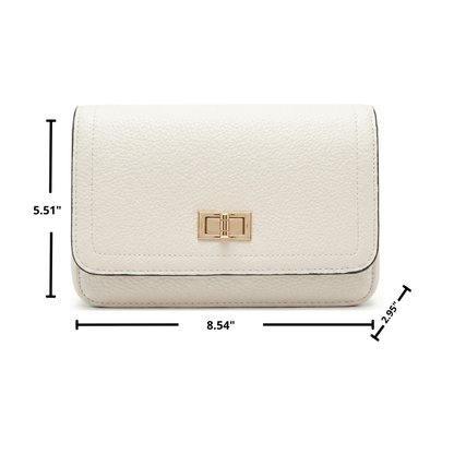 Ivory Handbag with Matching Wallet