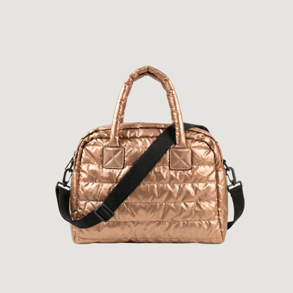 Copper Puffer Crossbody Bag