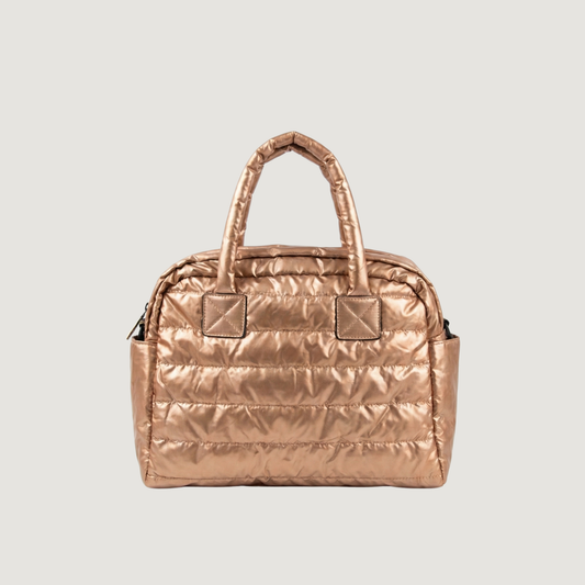 Copper Puffer Crossbody Bag