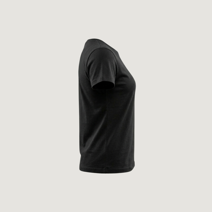Camiseta de algodón elástico y de corte relajado
