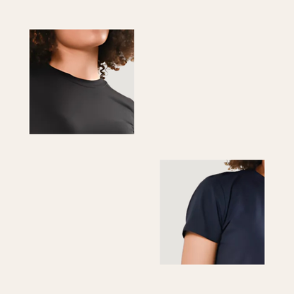 Camiseta de algodón elástico y de corte relajado